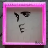 Elvis side profile stencil